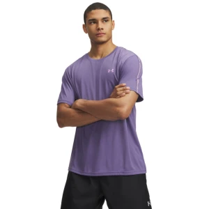 Męska koszulka treningowa Under Armour UA Tech Taping SS - fioletowa