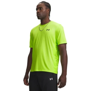 Męska koszulka treningowa Under Armour UA Tech Utility SS - limonkowa