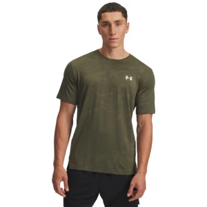 Męska koszulka treningowa Under Armour UA Tech Vent Jacquard SS - khaki