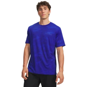 Męska koszulka treningowa Under Armour Vanish Energy Printed SS - niebieska