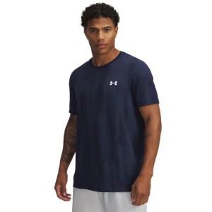 Męska koszulka treningowa Under Armour Vanish Seamless Novelty SS - granatowa