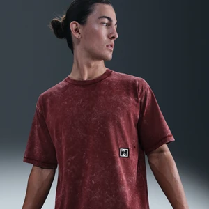 Męska koszulka treningowa z krótkim rękawem Dri-FIT Nike Gym Heritage - Czerwony