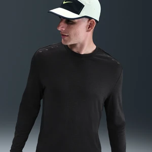 Męska koszulka z długim rękawem do biegania Dri-FIT ADV Nike Run Wool - Czerń
