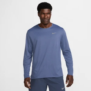 Męska koszulka z długim rękawem do biegania Nike Dri-FIT UV Miler - Niebieski