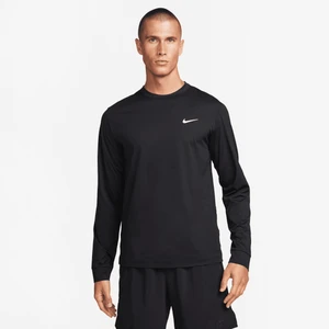 Męska koszulka z długim rękawem do fitnessu Nike Dri-FIT UV Hyverse - Czerń