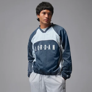 Męska koszulka z długim rękawem do rozgrzewki Jordan Flight - Niebieski