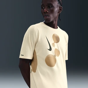 Męska koszulka z krótkim rękawem do biegania Dri-FIT ADV Nike Solar Chase - Brązowy