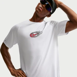 Męska koszulka z krótkim rękawem do biegania Dri-FIT ADV Nike Stride - Biel