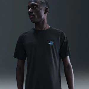 Męska koszulka z krótkim rękawem do biegania Dri-FIT ADV Nike Stride - Czerń