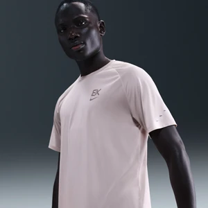 Męska koszulka z krótkim rękawem do biegania Dri-FIT ADV Nike Stride „Eliud Kipchoge” - Różowy