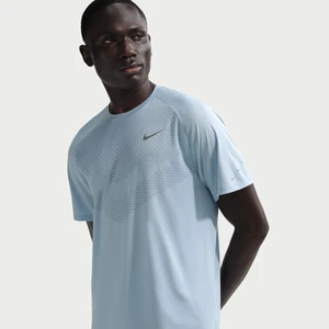Męska koszulka z krótkim rękawem do biegania Dri-FIT ADV Nike Stride - Niebieski