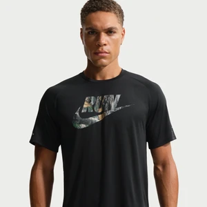 Męska koszulka z krótkim rękawem do biegania Dri-FIT ADV Realtree® Nike Stride - Czerń
