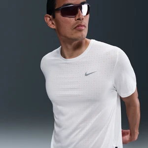 Męska koszulka z krótkim rękawem do biegania Dri-FIT Nike Miler Breathe - Biel