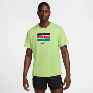 Męska koszulka z krótkim rękawem do biegania Nike Dri-FIT Team Kenia Miler - Zieleń