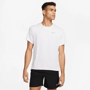 Męska koszulka z krótkim rękawem do biegania Nike Dri-FIT UV Miler - Biel