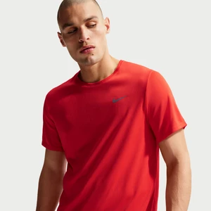Męska koszulka z krótkim rękawem do biegania Nike Dri-FIT UV Miler - Czerwony