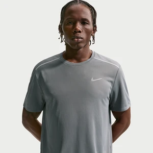 Męska koszulka z krótkim rękawem do biegania Dri-FIT Nike Miler - Szary