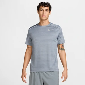 Męska koszulka z krótkim rękawem do biegania Nike Miler - Szary