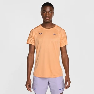 Męska koszulka z krótkim rękawem do tenisa Nike Dri-FIT Rafa Challenger - Pomarańczowy