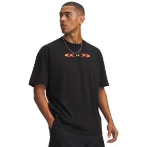 Męska koszulka z krótkim rękawem Under Armour UA M HWT ECHO JET SS - czarna
