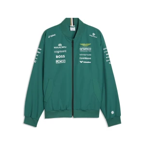 Męska kurtka bomberka PUMA x ASTON MARTIN ARAMCO F1® TEAM Replica, Akcesoria, Zielony,