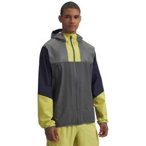 Męska kurtka do biegania Under Armour UA Halo Run Jacket - szara