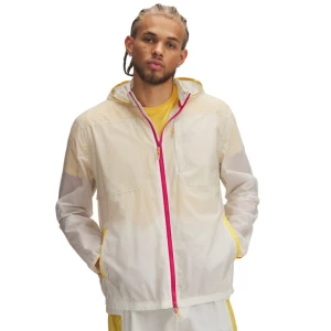 Męska kurtka do biegania Under Armour UA Trail Run Jacket - beżowa