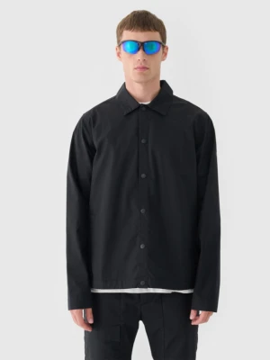 Męska kurtka koszulowa przejściowa 4F 4FRSS24TTJAM0887 - czarna