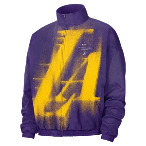 Męska kurtka koszykarska z tkaniny Los Angeles Lakers Nike Standard Issue - Fiolet