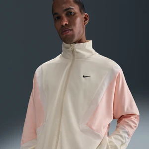 Męska kurtka koszykarska z tkaniny Nike Icon - Biel