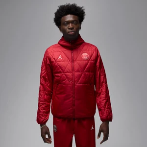 Męska kurtka o średniej grubości Therma-FIT Paris Saint-Germain - Czerwony Nike