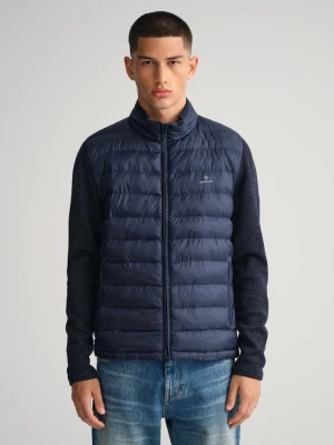 Męska Kurtka Ocieplana Lekka z Różnych Rodzajów Materiału GANT