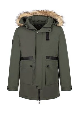 Męska kurtka ocieplana prosta zielona Wittchen