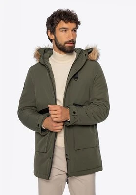Męska kurtka ocieplana prosta zielona Wittchen