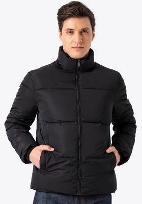 Męska kurtka pikowana prosta czarna Wittchen