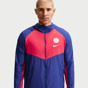 Męska kurtka piłkarska Paris Saint-Germain City Side - Niebieski Nike