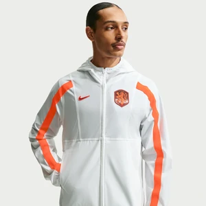 Męska kurtka piłkarska z tkaniny Nike Dri-FIT Holandia Energy - Biel