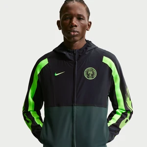 Męska kurtka piłkarska z tkaniny Nike Dri-FIT Nigeria Energy - Czerń