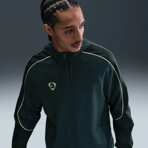 Męska kurtka piłkarska z tkaniny Repel Nike Academy+ - Zieleń