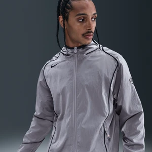 Męska kurtka piłkarska z zamkiem na całej długości Nike Total 90 Repel - Szary