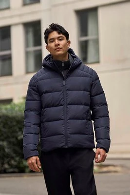 Męska kurtka puchowa średniej grubości - Navy Animal