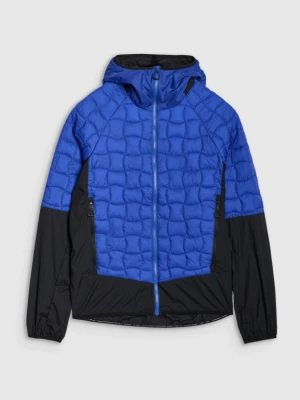 Męska kurtka puchowa trekkingowa 4F 4FWSS25TTJAM697 - niebieska