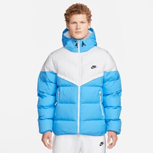 Męska kurtka puchowa z kapturem Storm-FIT Nike Windrunner PrimaLoft® - Biel