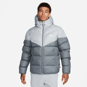 Męska kurtka puchowa z kapturem Storm-FIT Nike Windrunner PrimaLoft® - Szary