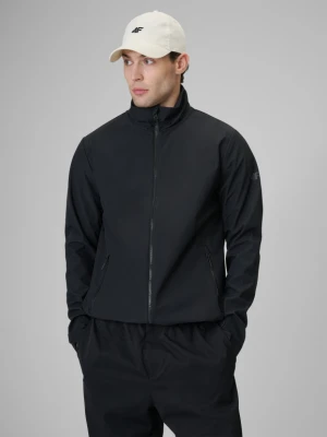Męska kurtka softshell wiatroodporna 4F 4FWSS26TSOFM548 - czarna