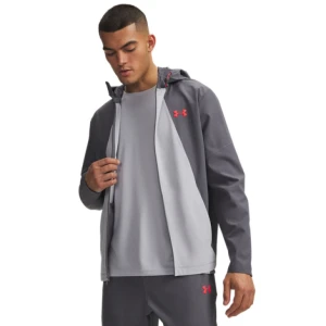 Męska kurtka treningowa Under Armour UA Tech Utility Woven Jckt - szara