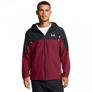 Męska kurtka treningowa Under Armour Vanish Woven Utility Jacket - bordowa
