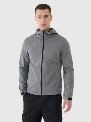 Męska kurtka wiatroodporna softshell 4F NOSH4-SFM001B - szara