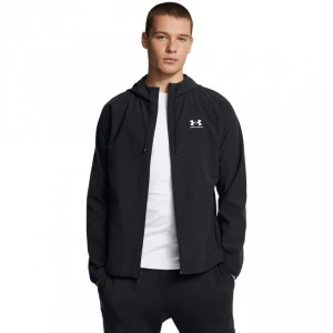 Męska kurtka wiatrówka Under Armour UA Stretch Woven Windbreaker - czarna