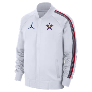 Męska kurtka z długim rękawem i zamkiem na całej długości Jordan NBA All-Star Weekend Showtime 2025 - Biel